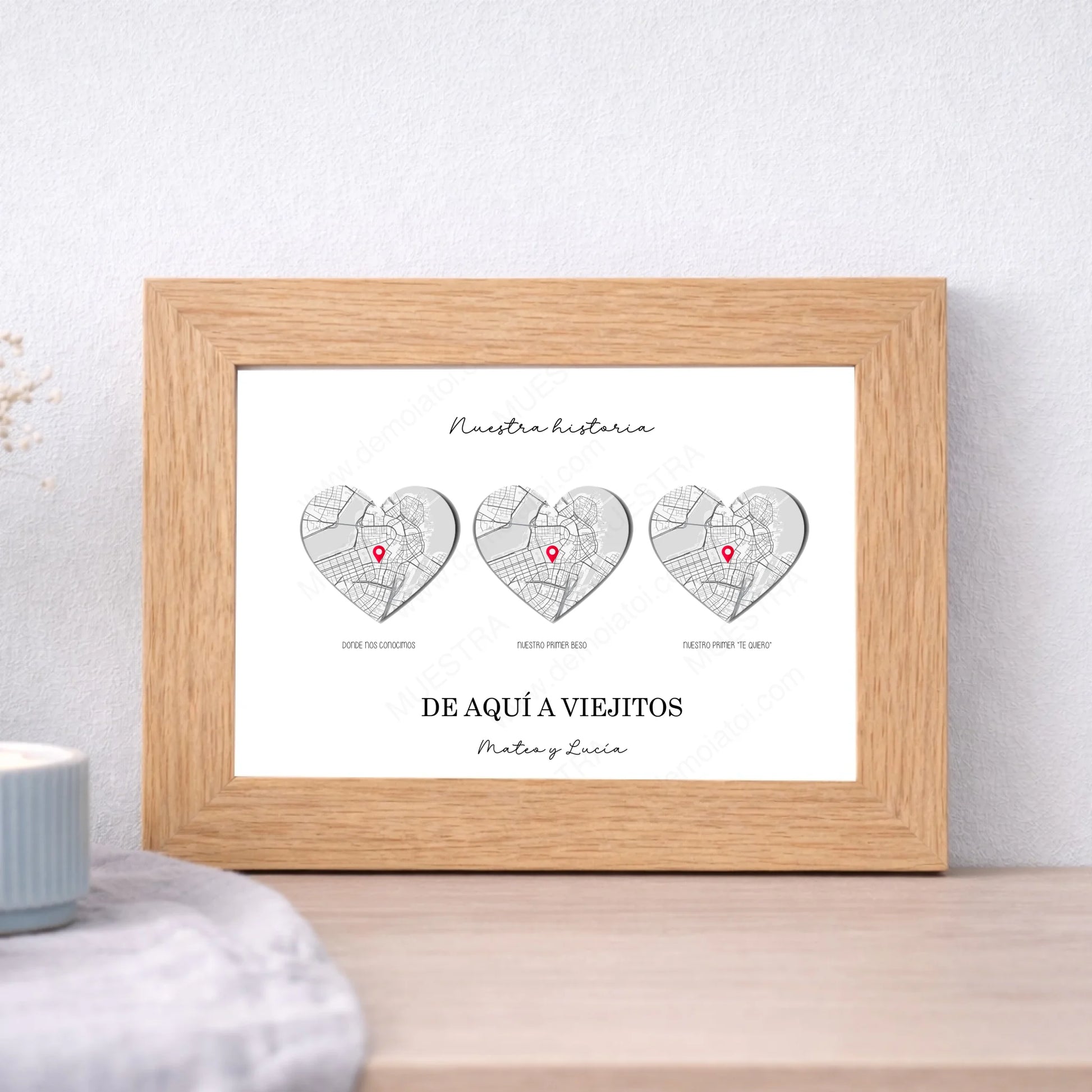 Cuadro personalizado con fotos para parejas