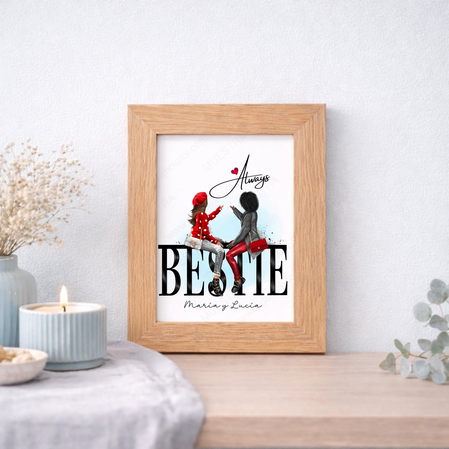 Regalo de cumpleaños personalizado mejores amigas