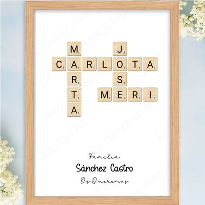 Cuadro personalizado scarble