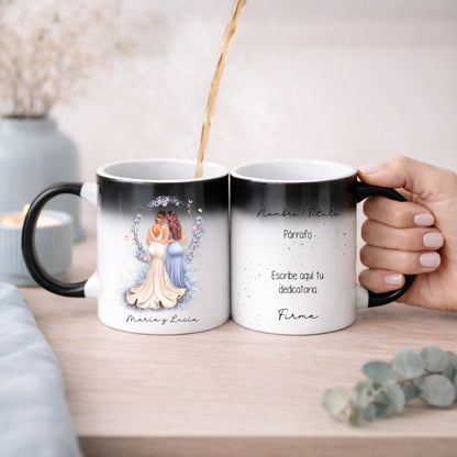 Taza mágica regalo original dama de honor