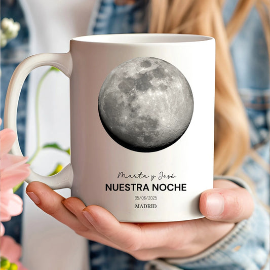 taza personalizada fase lunar para enamorados