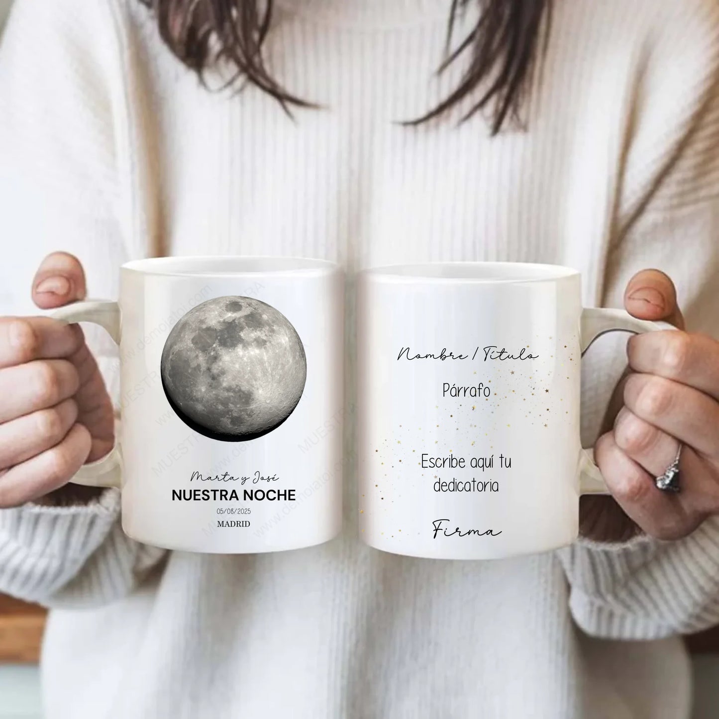 Taza personalizada fase lunar amor