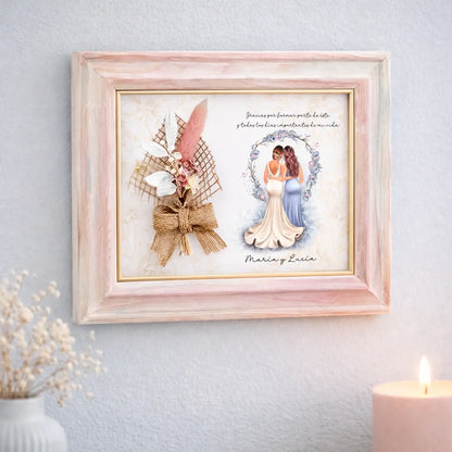 Regalo original personalizado artesanal boda dama de honor y novia