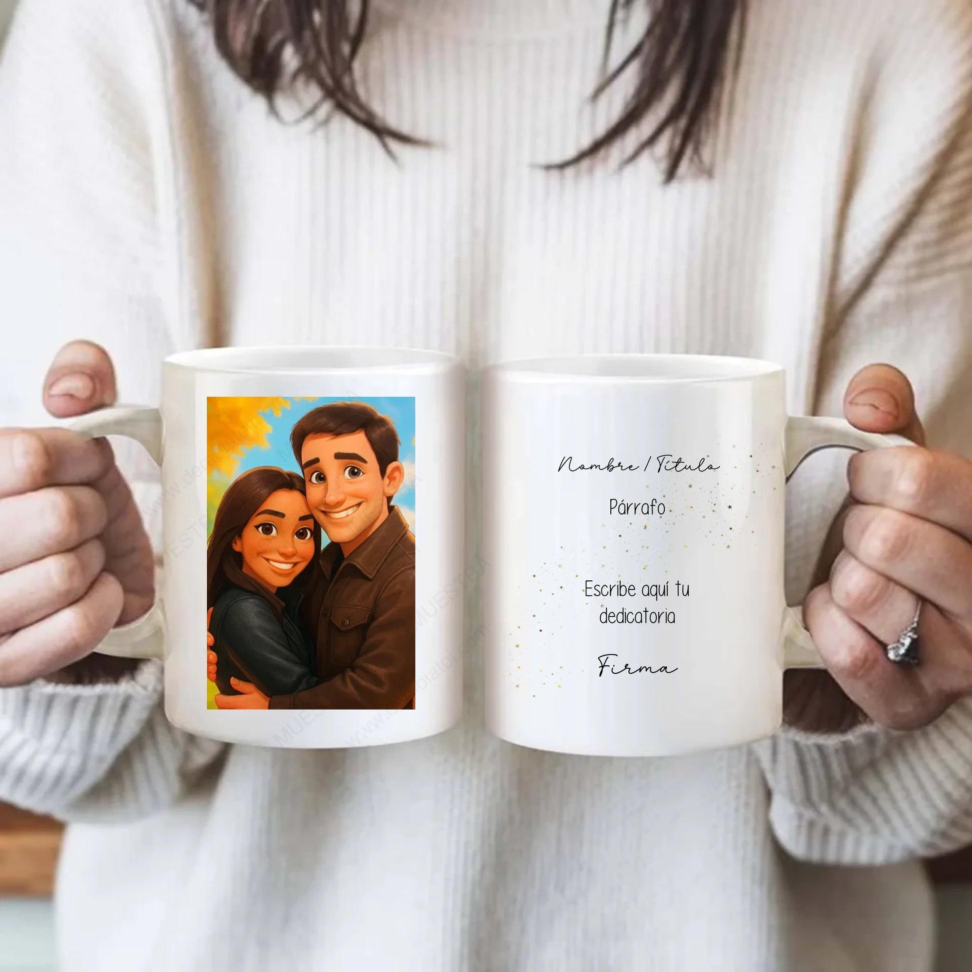 taza personalizada con ilustración disney