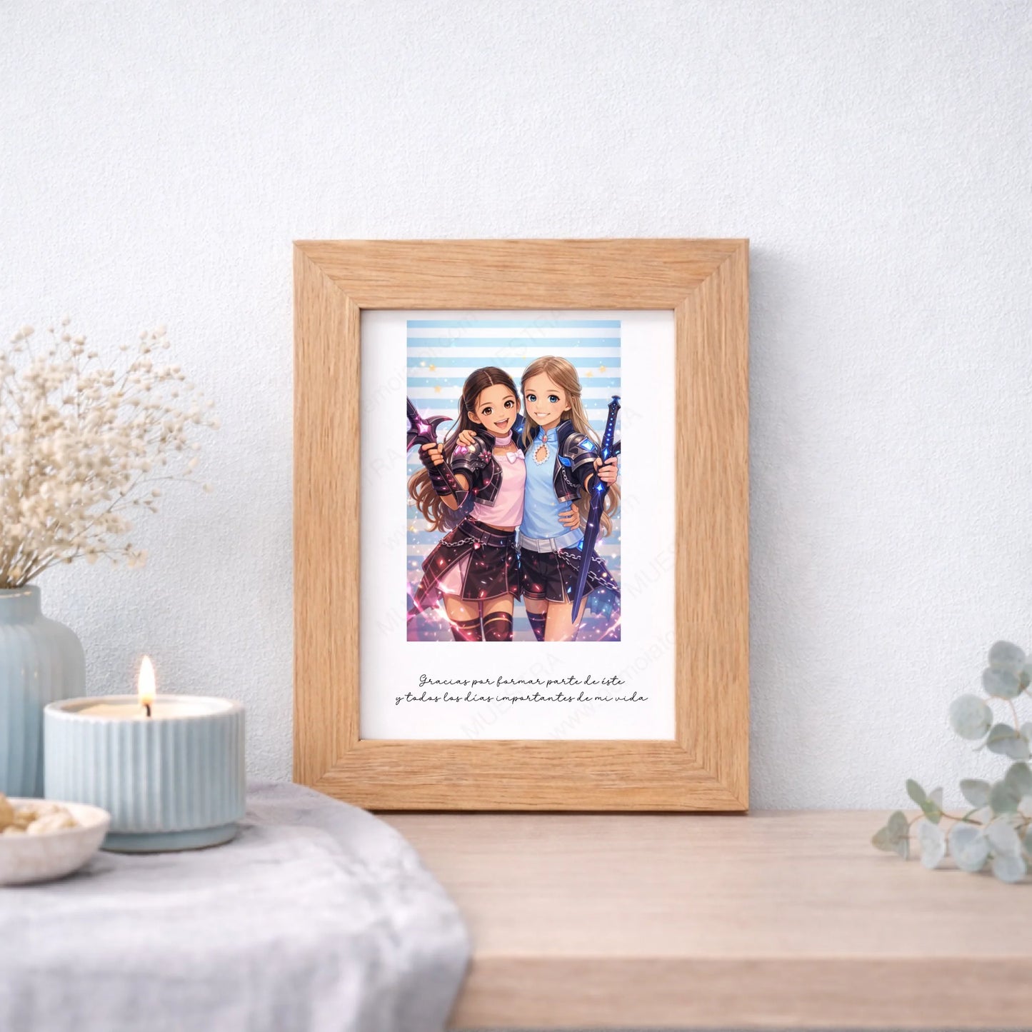 Cuadro personalizado amigas kpop