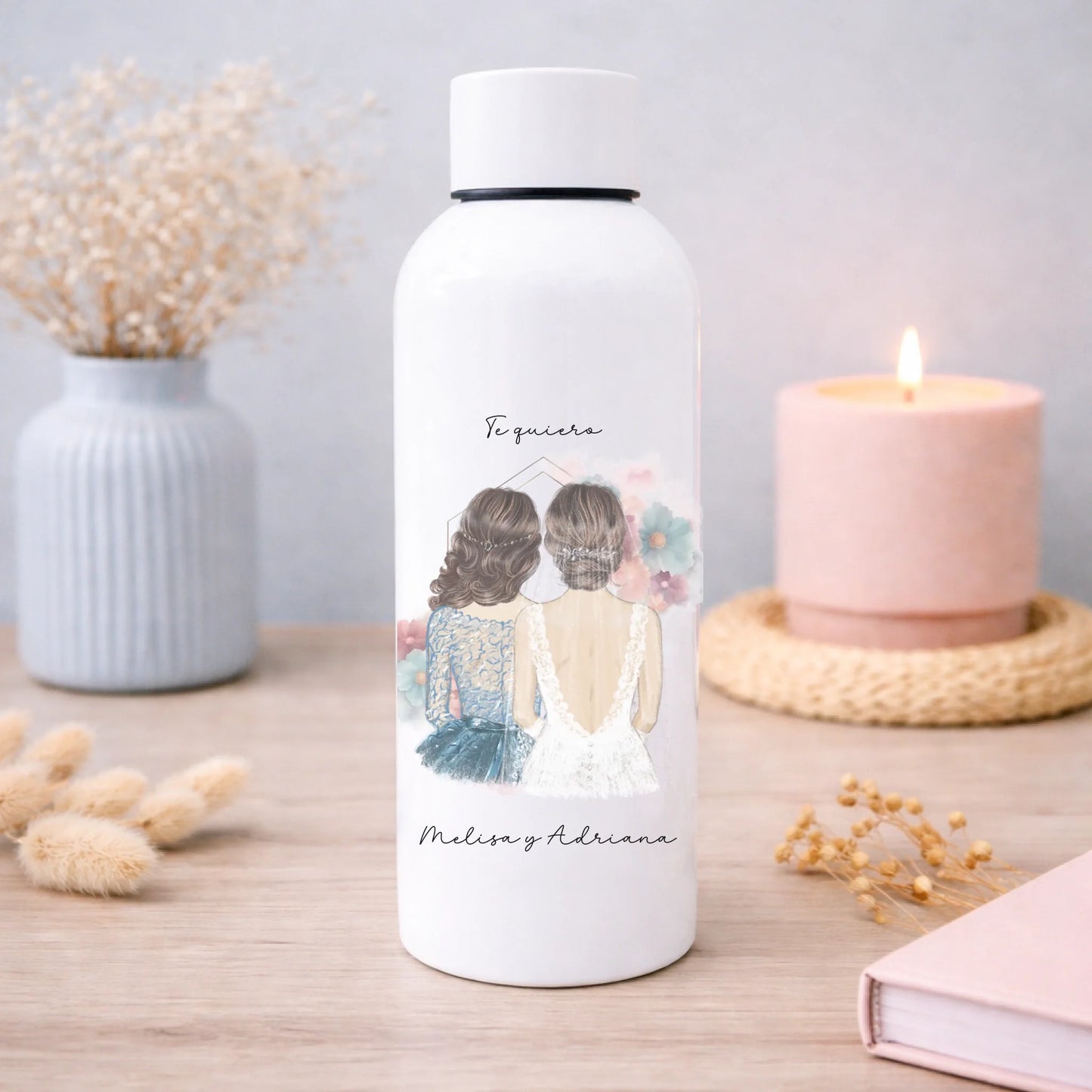 mockup botella termo