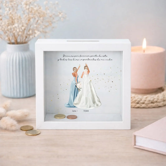 Hucha personalizada como regalo para damas