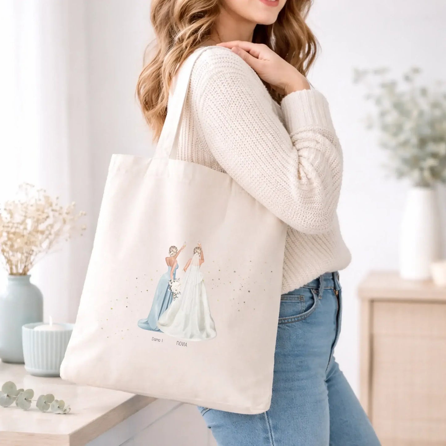 Bolsa totebag personalizada regalo dama de honor