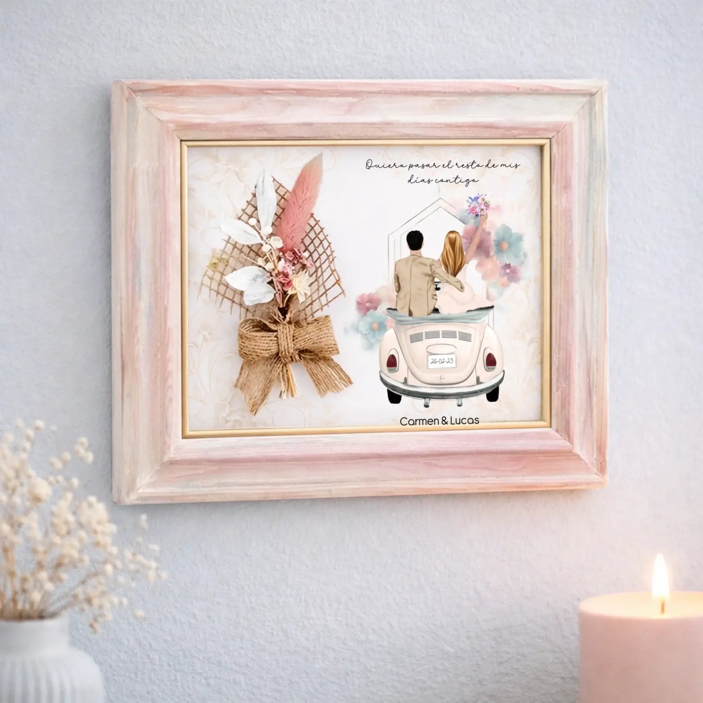 Regalo original personalizado artesanal boda