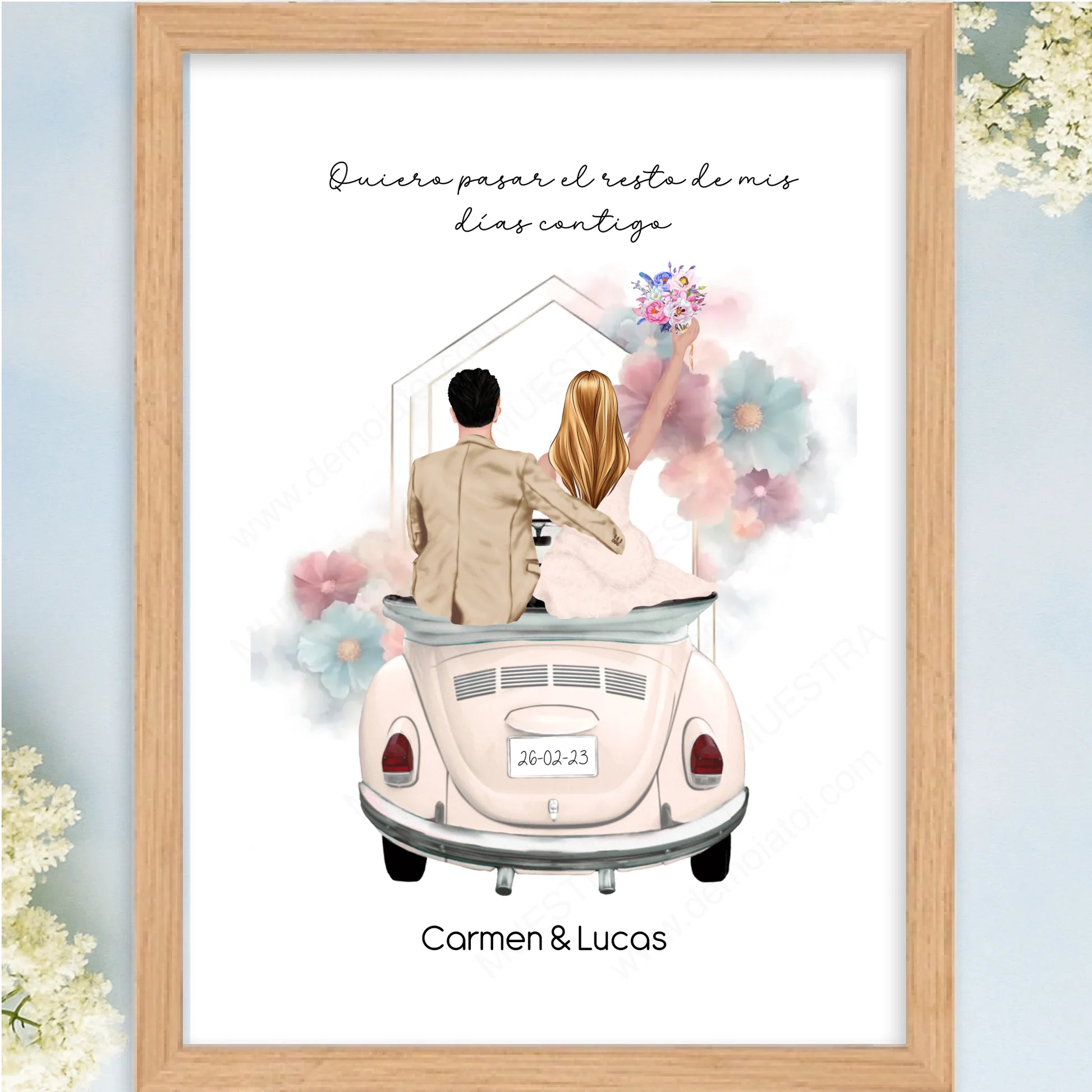 Cuadro personalizado boda