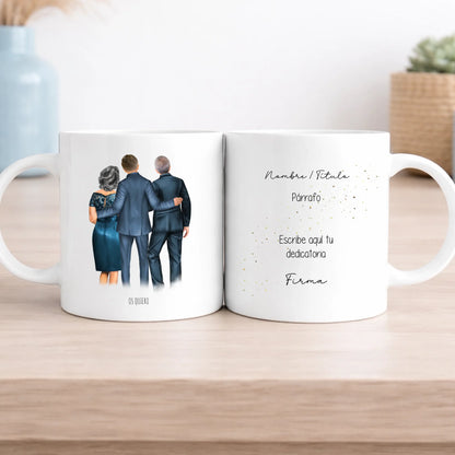 Taza personalizada familia del novio