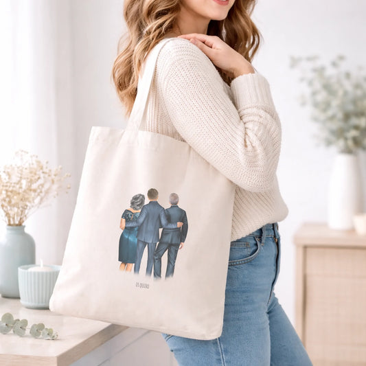 Bolsa de tela impresa regalo original boda