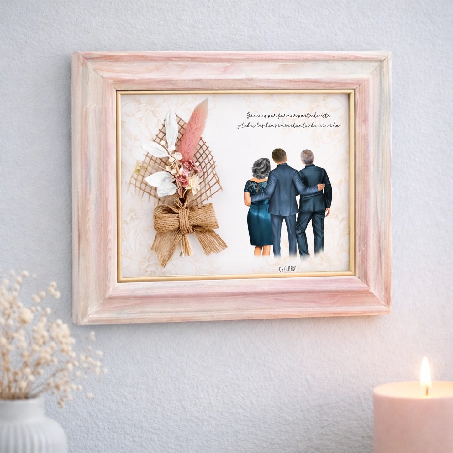 Regalo original personalizado artesanal familia boda