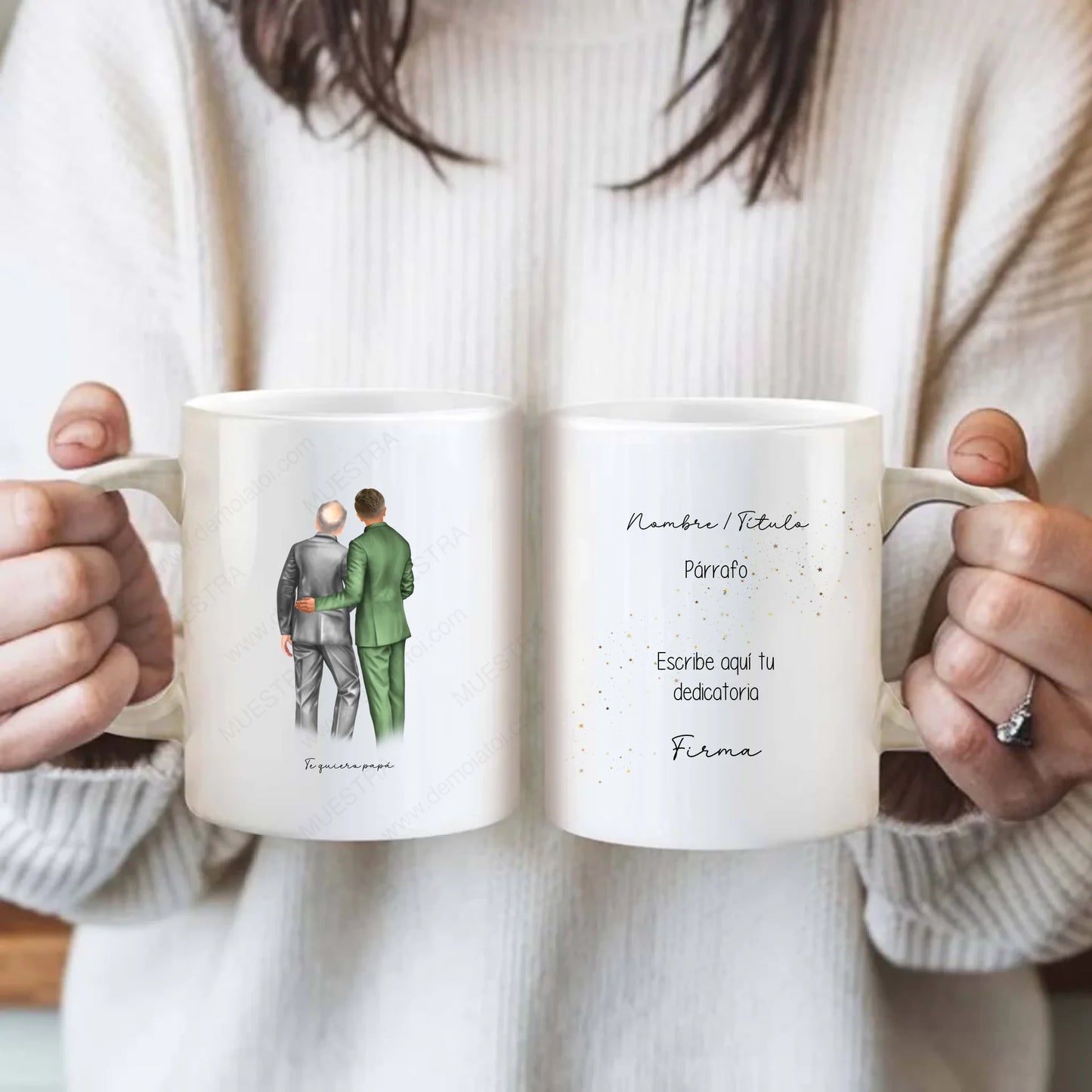 taza personalizada para padre del novio