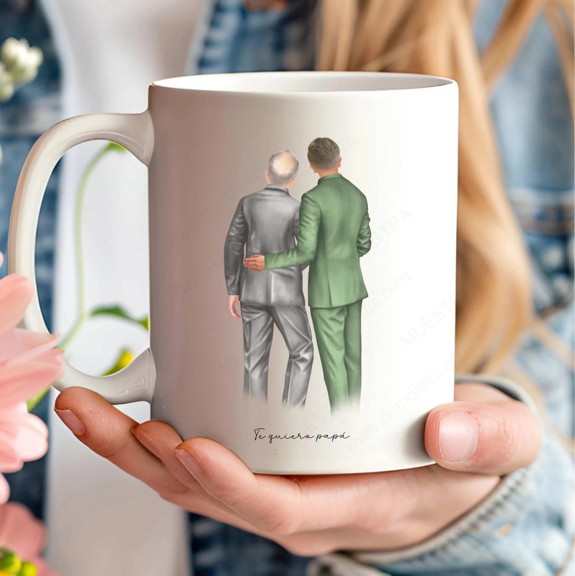 Taza personalizada original padre o padrino