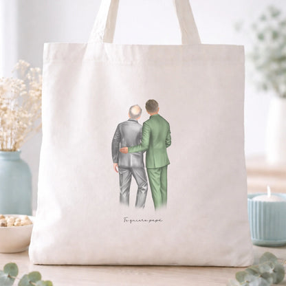 Totebag personalizada boda padre del novio
