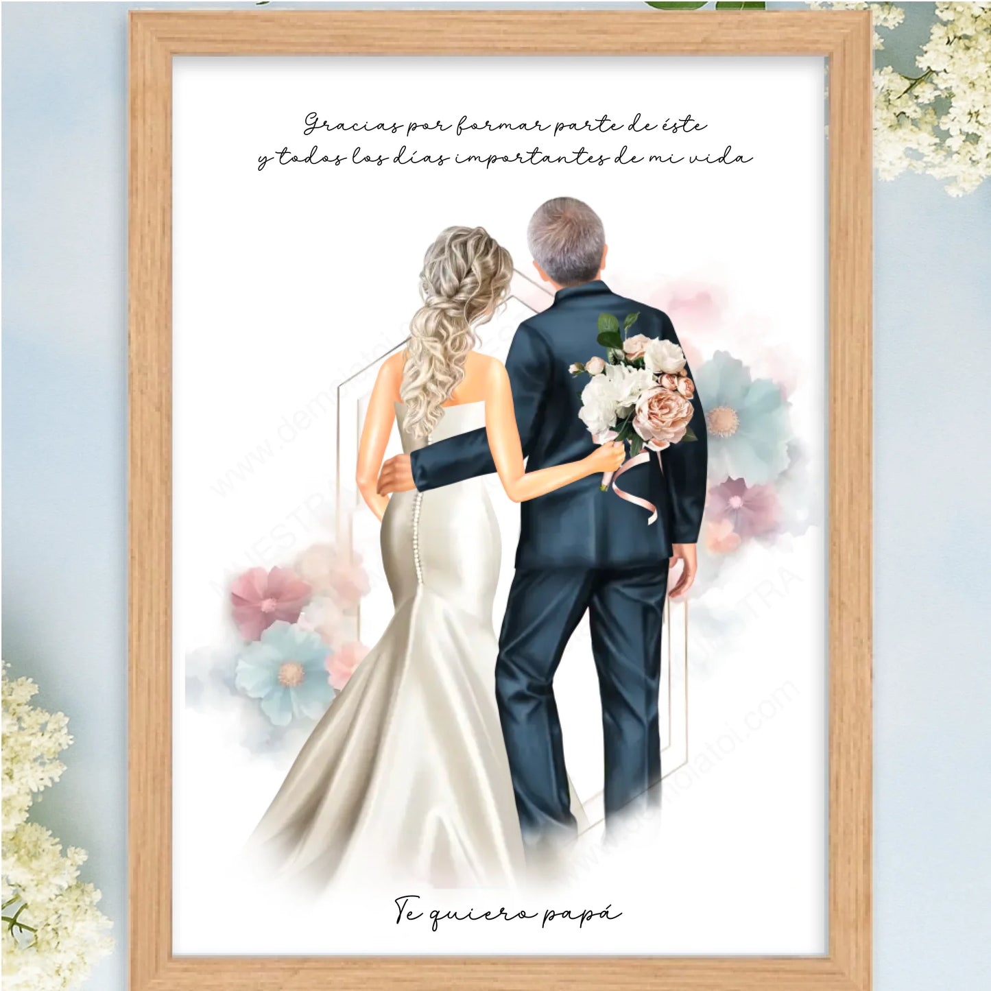 Cuadro personalizado regalo original boda