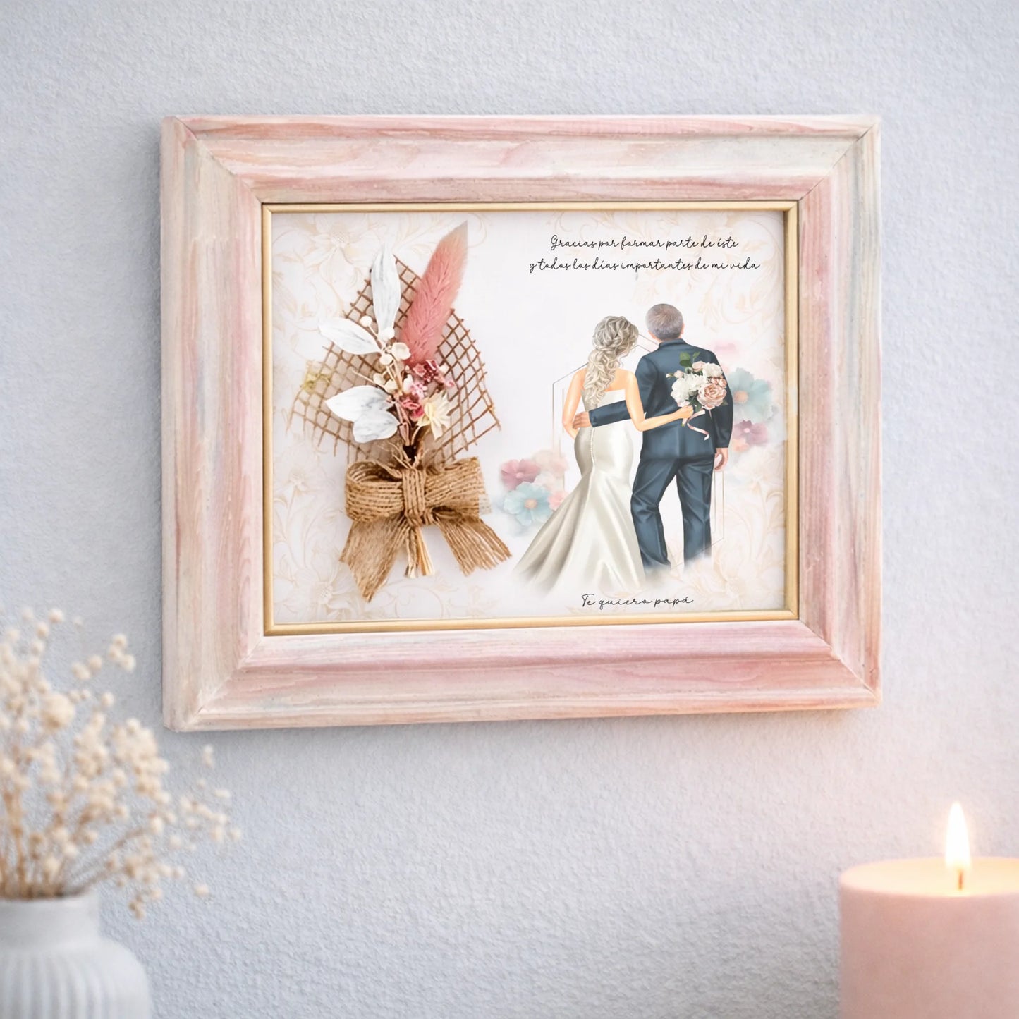 Regalo original personalizado artesanal padre novia