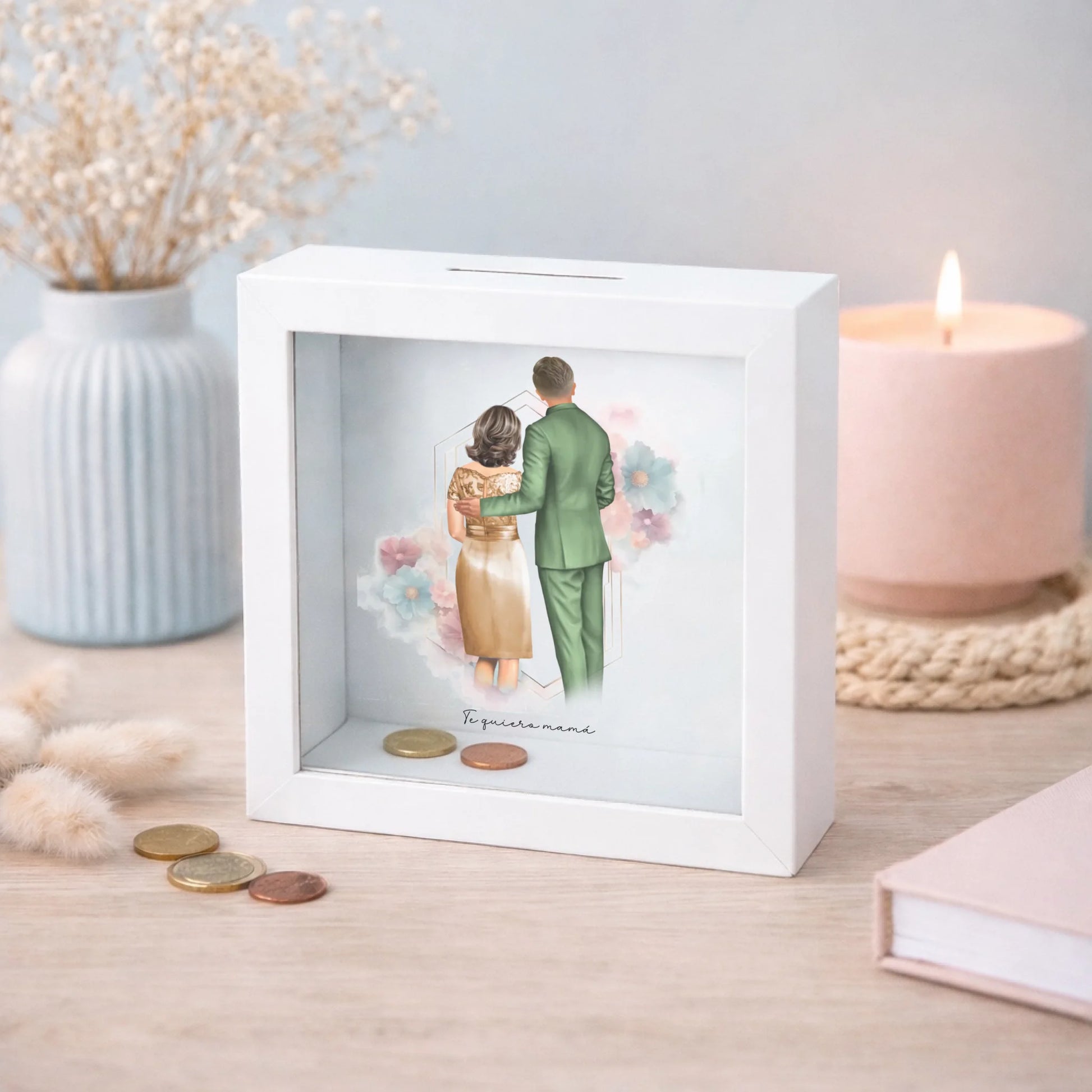 Hucha personalizada madre y madrina