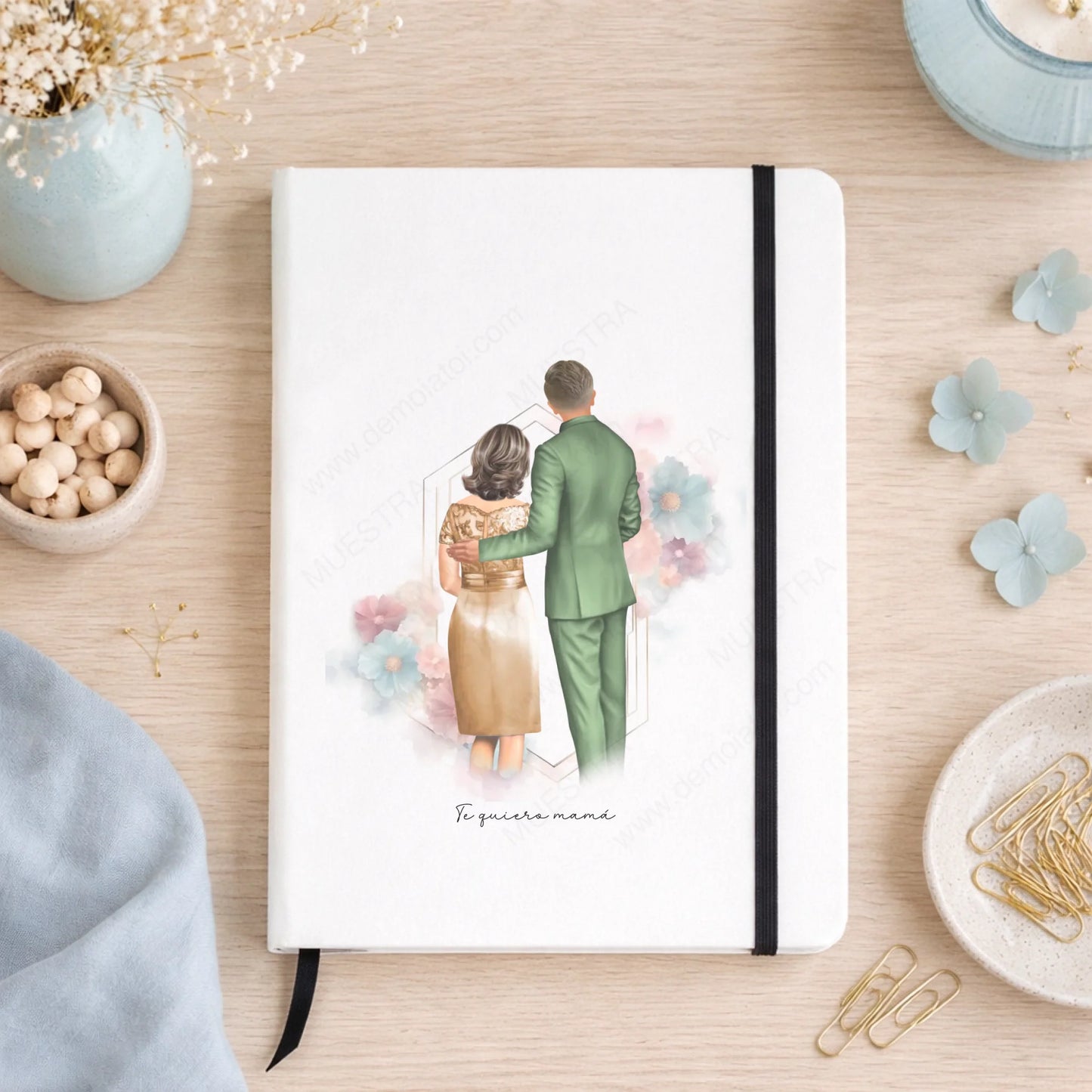 Libreta personalizada regalo original boda madre