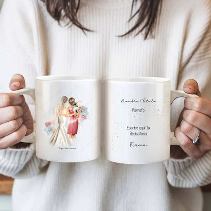 taza personalizada madre boda