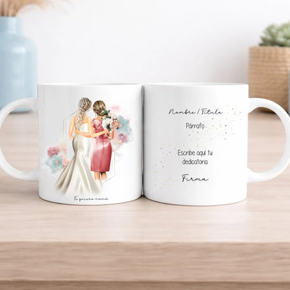 Taza personalizada madre de la novia