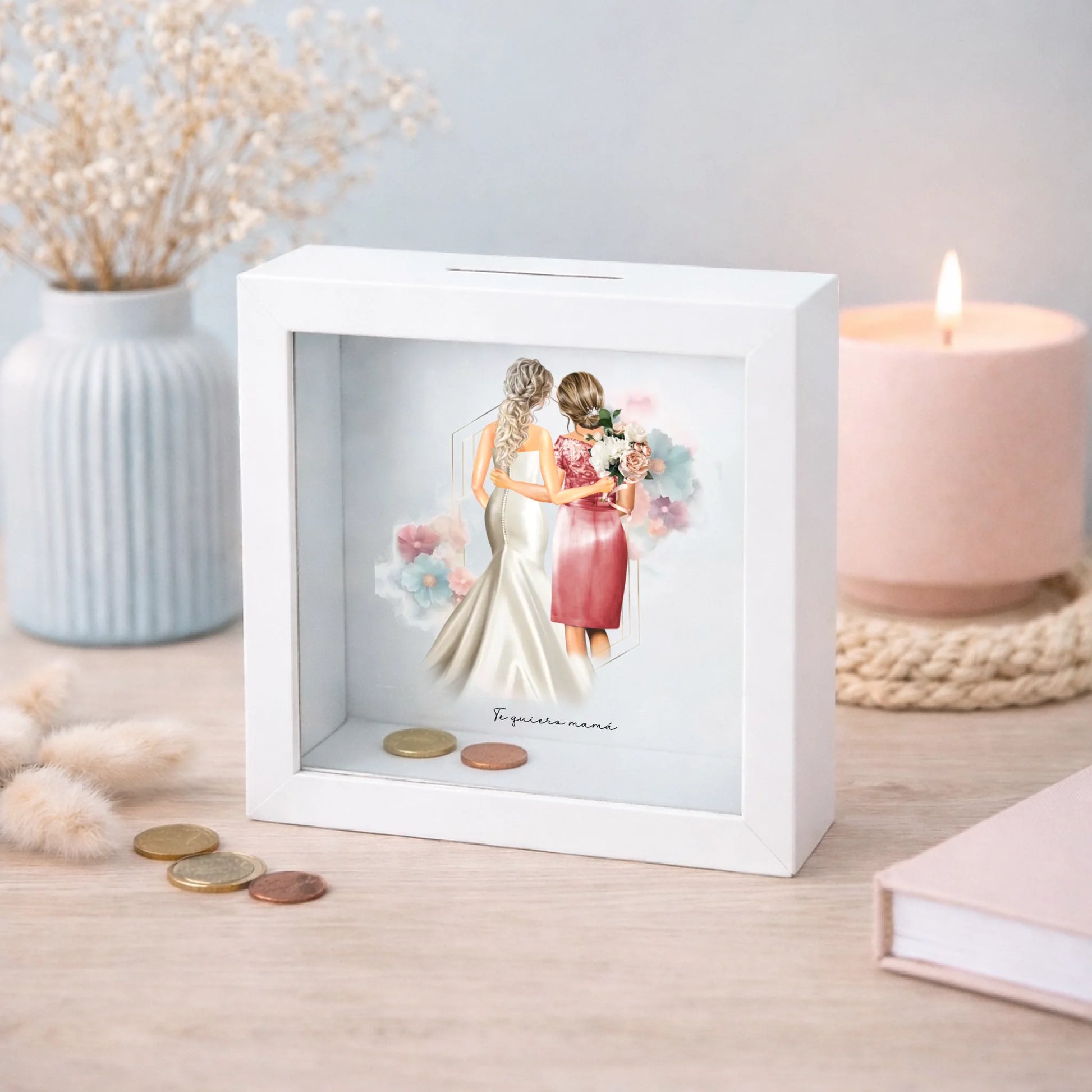 Hucha personalizada boda madre o madrina