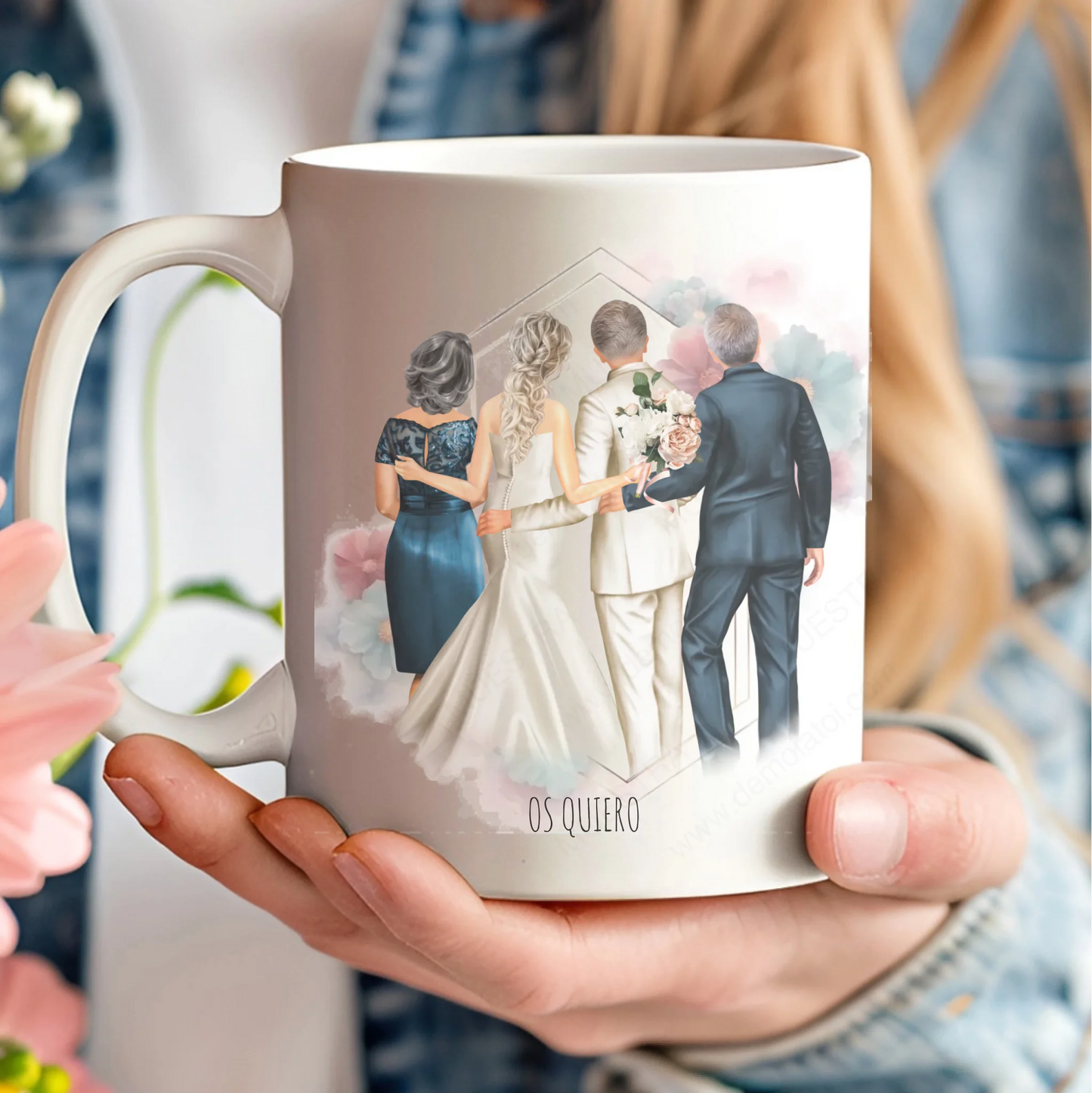 Taza personalizada original regalo padrinos boda