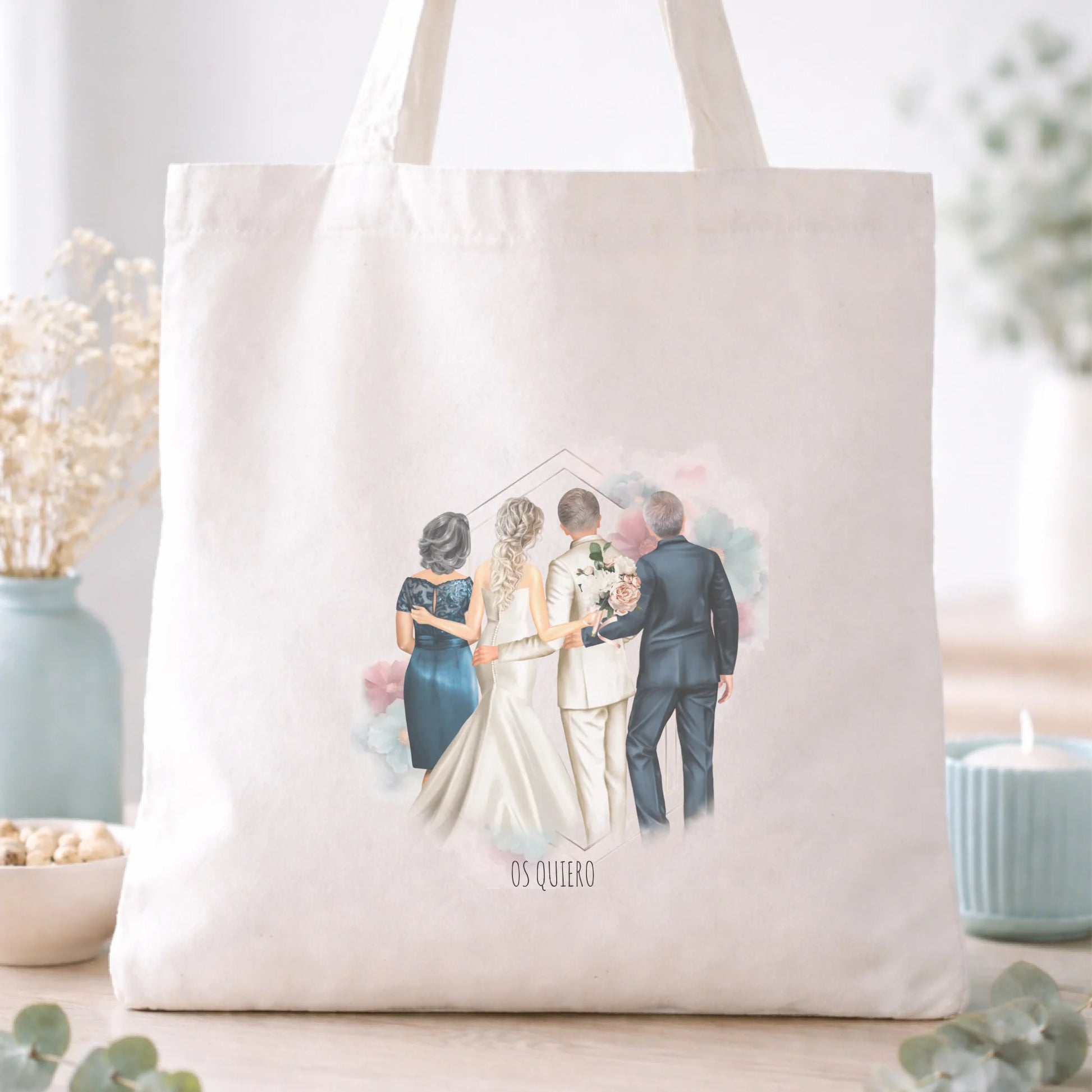Bolsa tela totebag personalizada boda