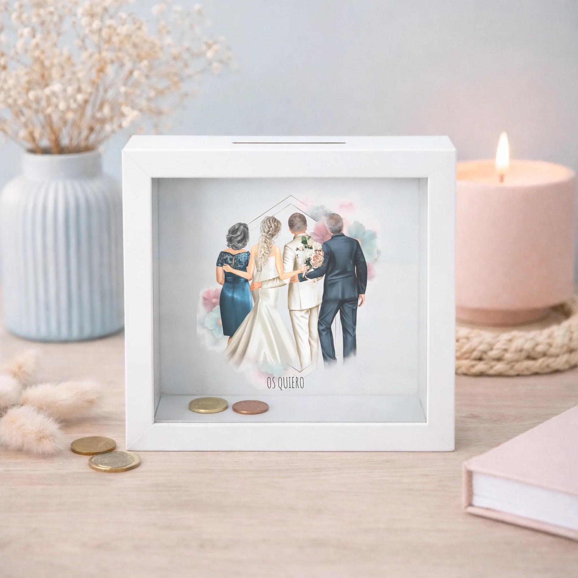 Regalo de boda origina novios y padres