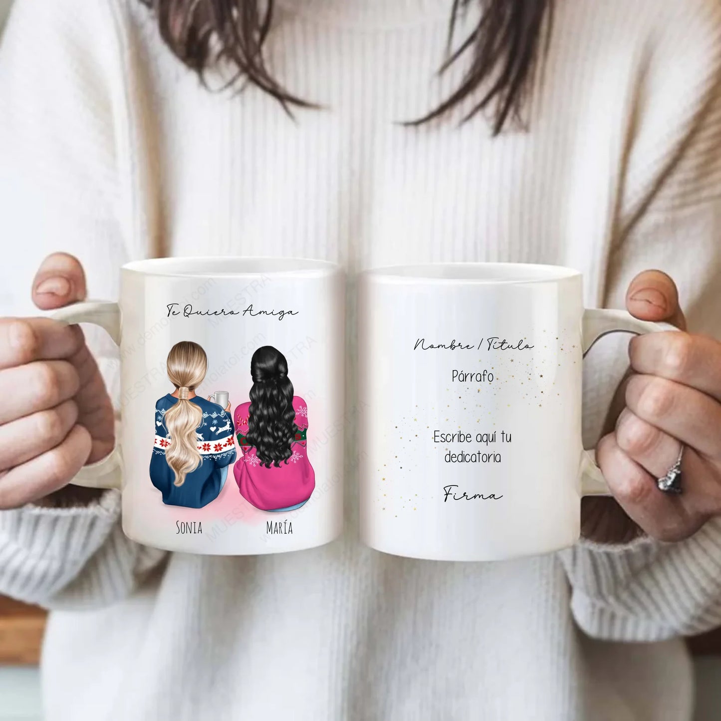 taza personalizada mejores amigas