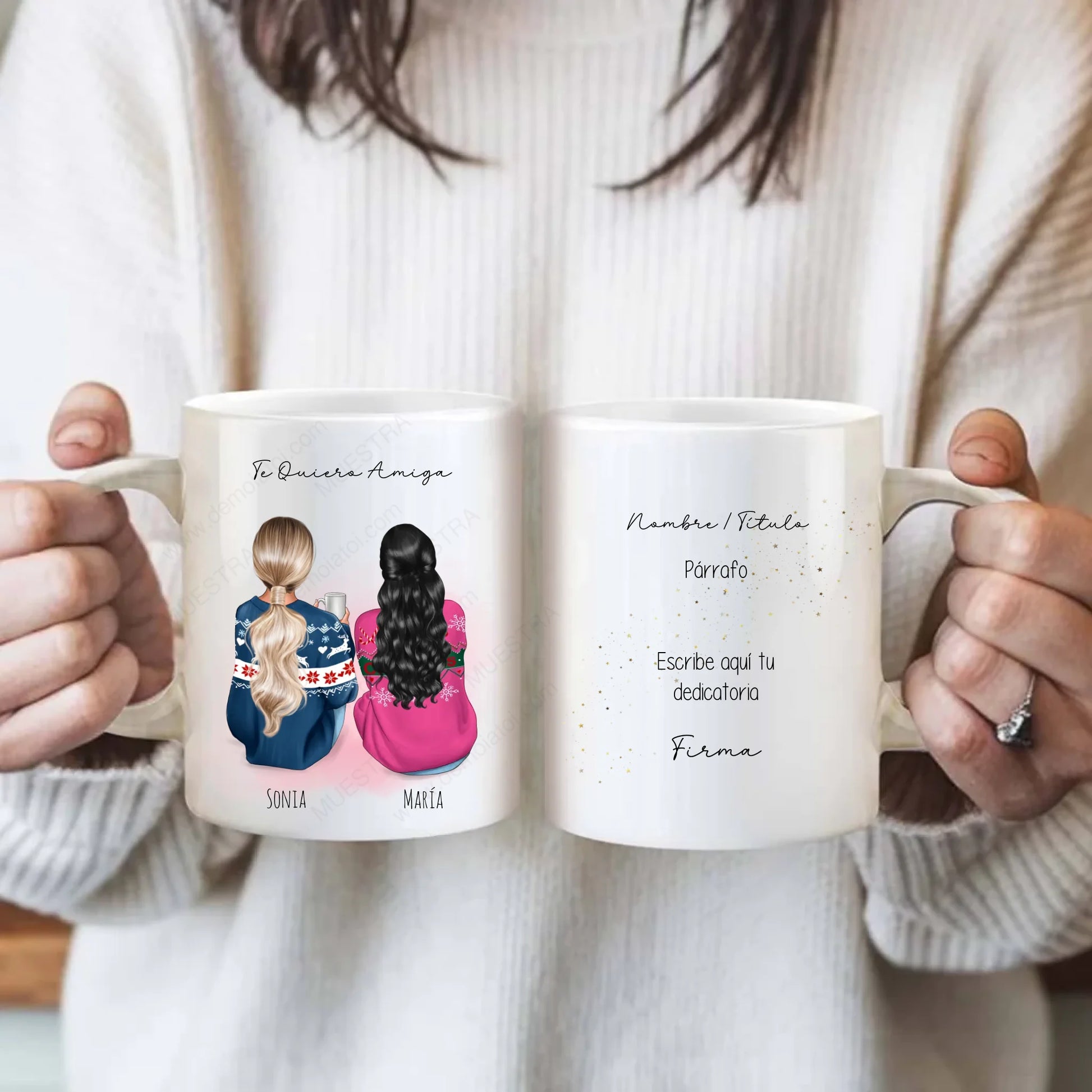 taza personalizada mejores amigas