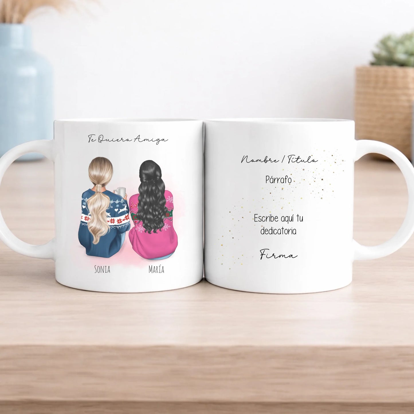 Taza personalizada mejores amigas