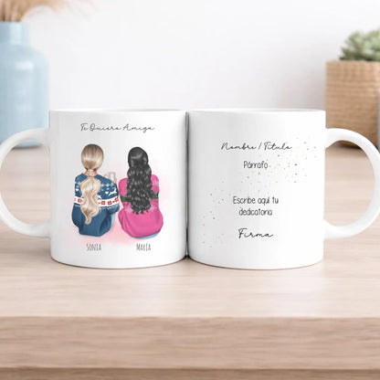 Taza personalizada mejores amigas