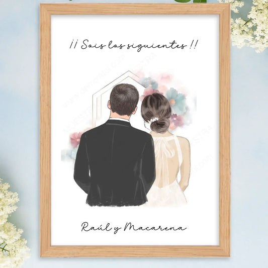 Regalo personalizado para lo siguientes en casarse