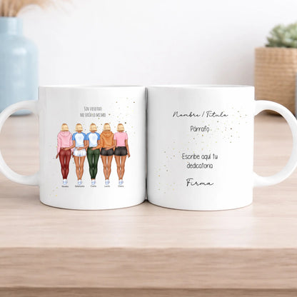 Taza personalizada dama de honor con dedicatoria