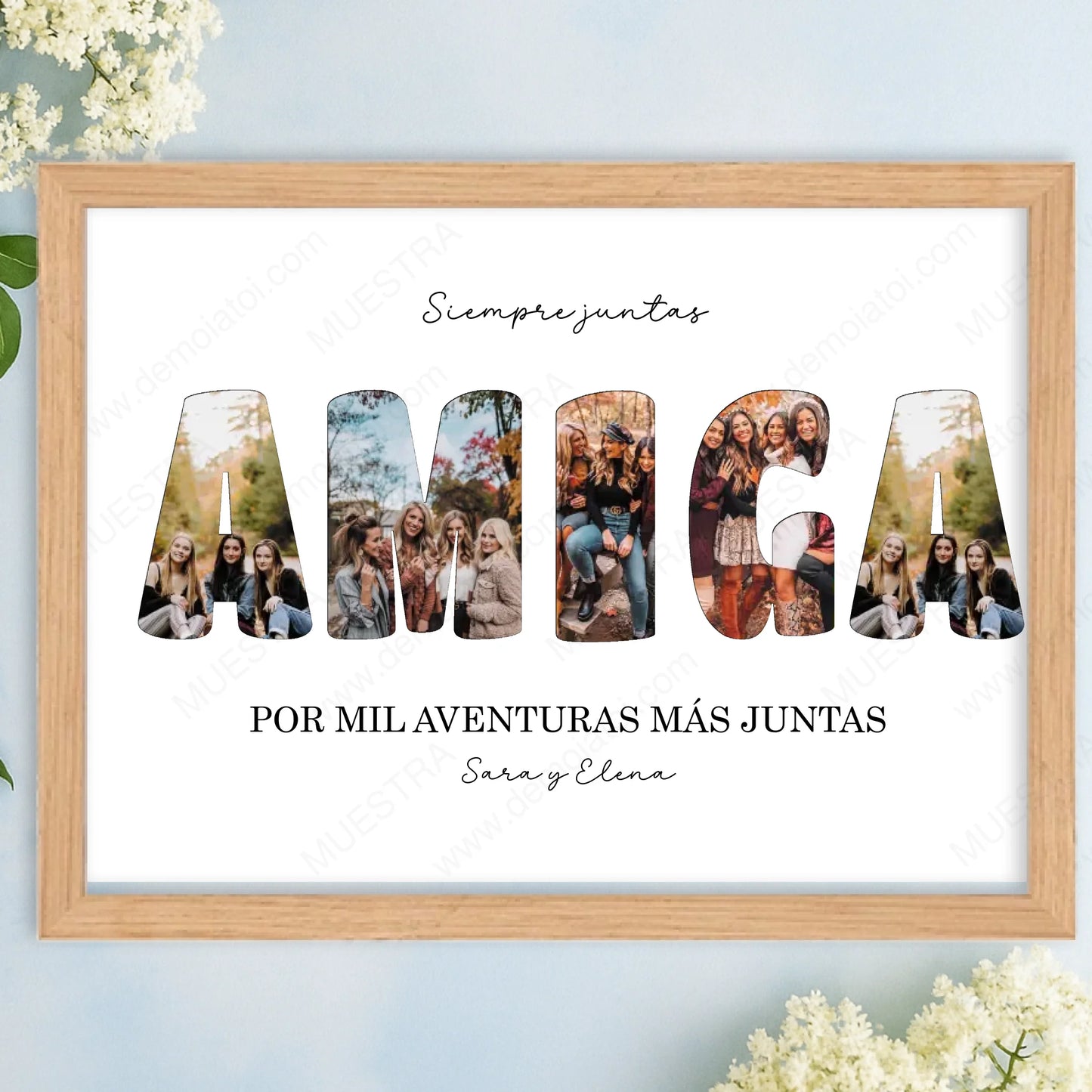 Cuadro personalizado para amigas