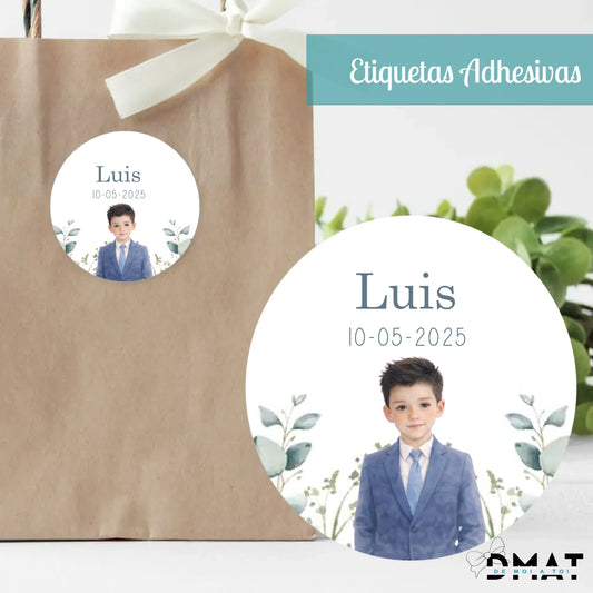 Tarjetas y etiquetas de regalo personalizadas estilo natural acuarela – Pack 10 unidades
