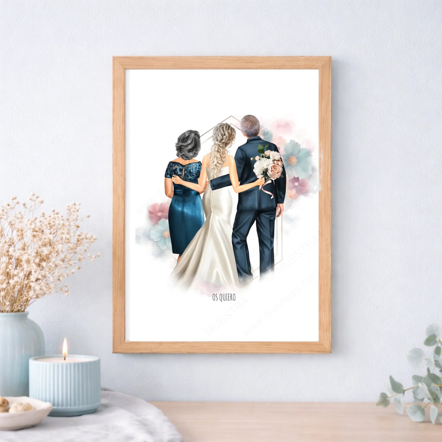 Regalo original personalizado de boda para familia