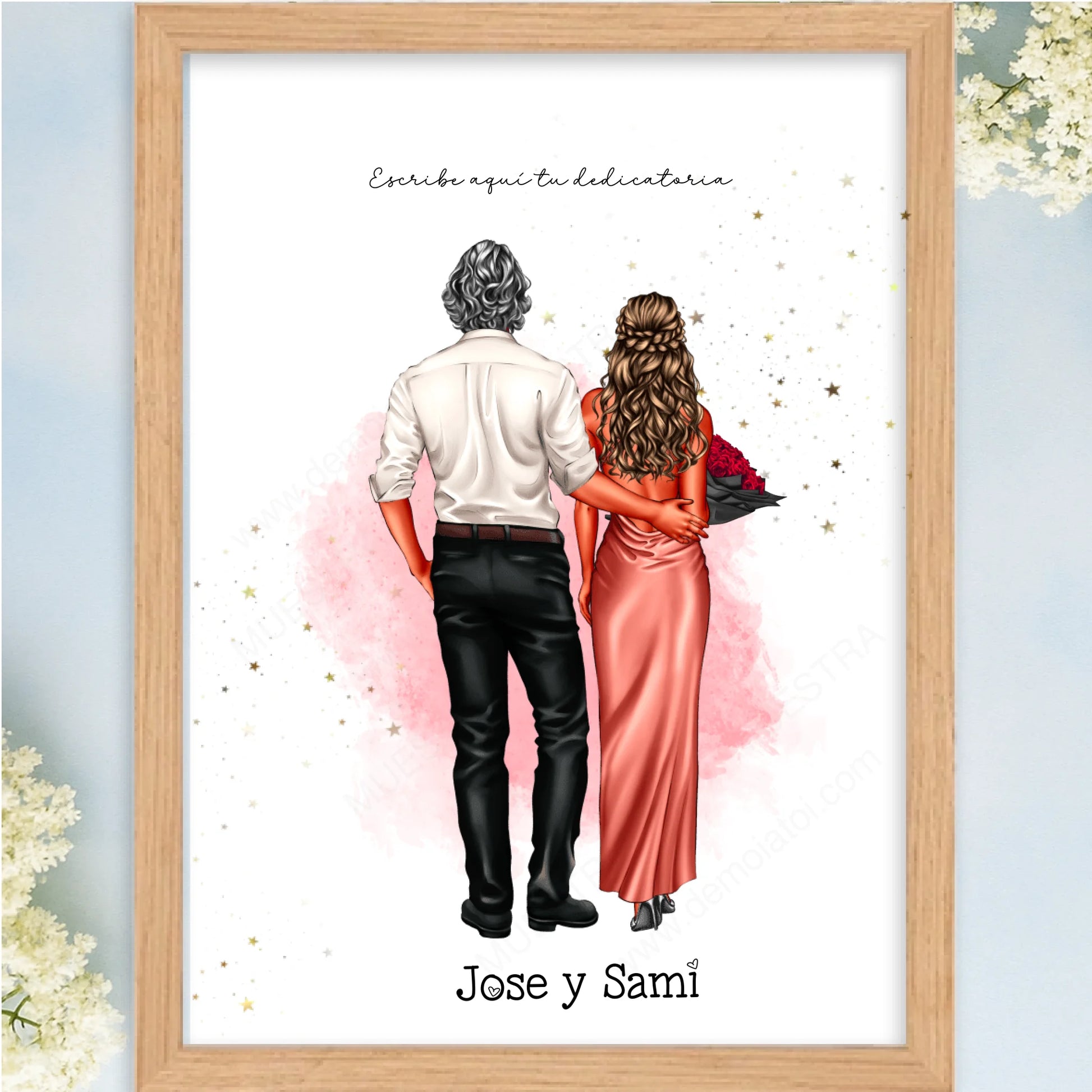 Cuadro personalizado de boda para los siguientes
