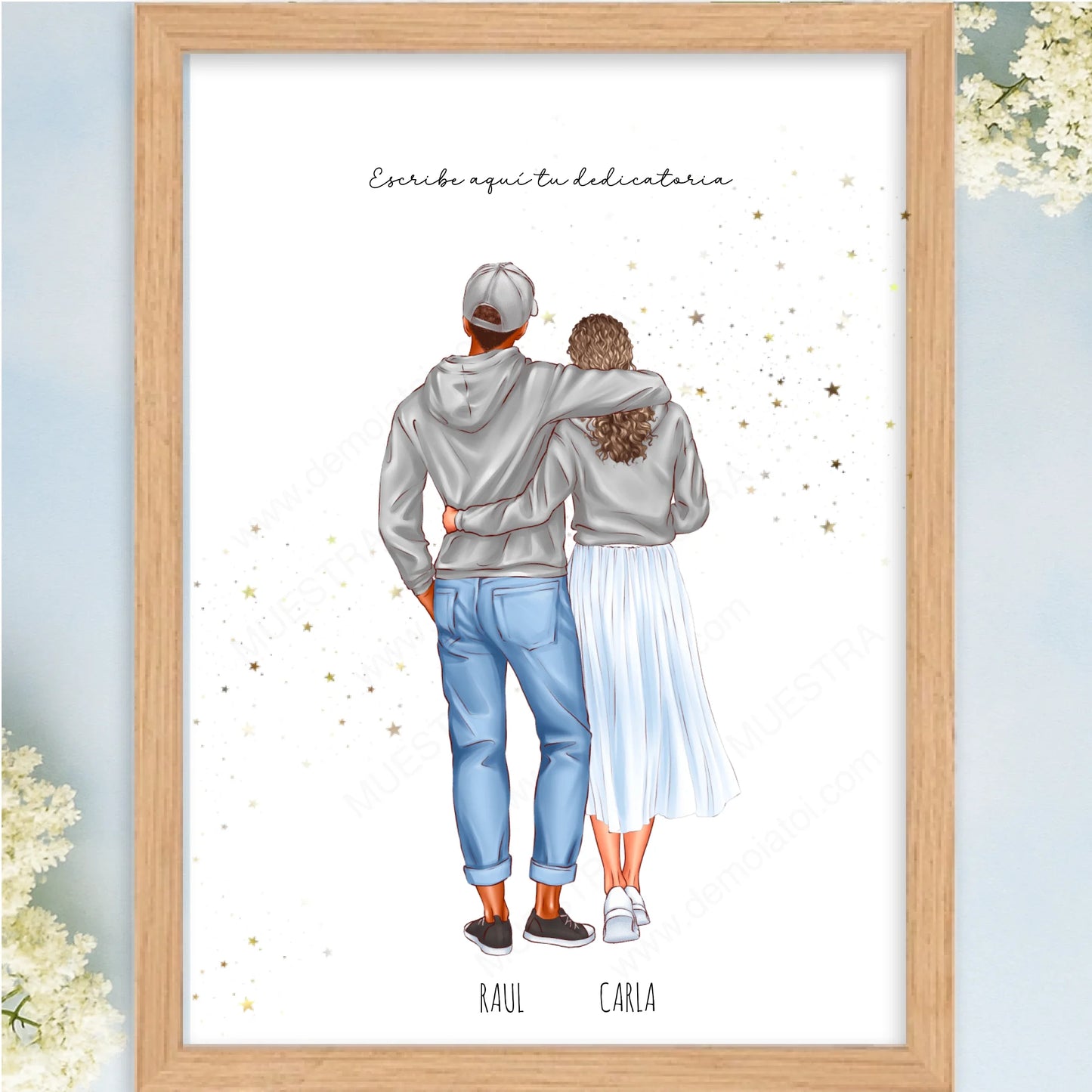 Cuadro personalizado de boda para los siguientes