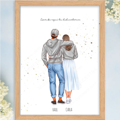 Cuadro personalizado de boda para los siguientes