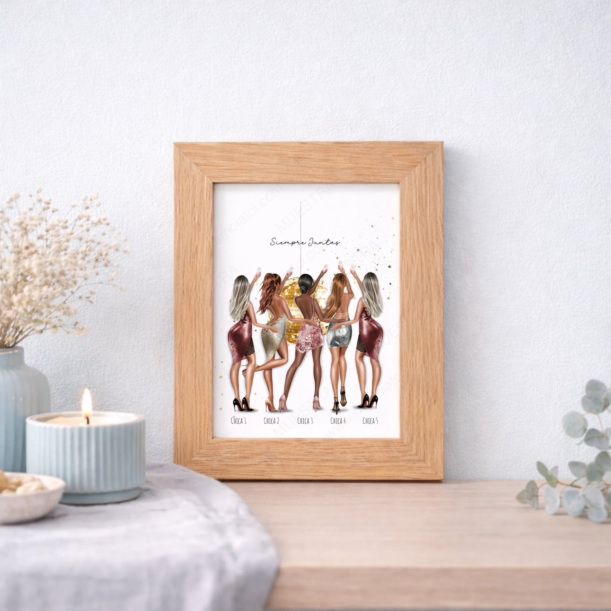 Regalo de boda novia y dama de honor