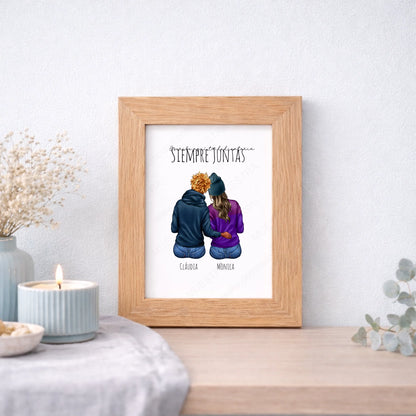 Regalo de boda novia y dama de honor