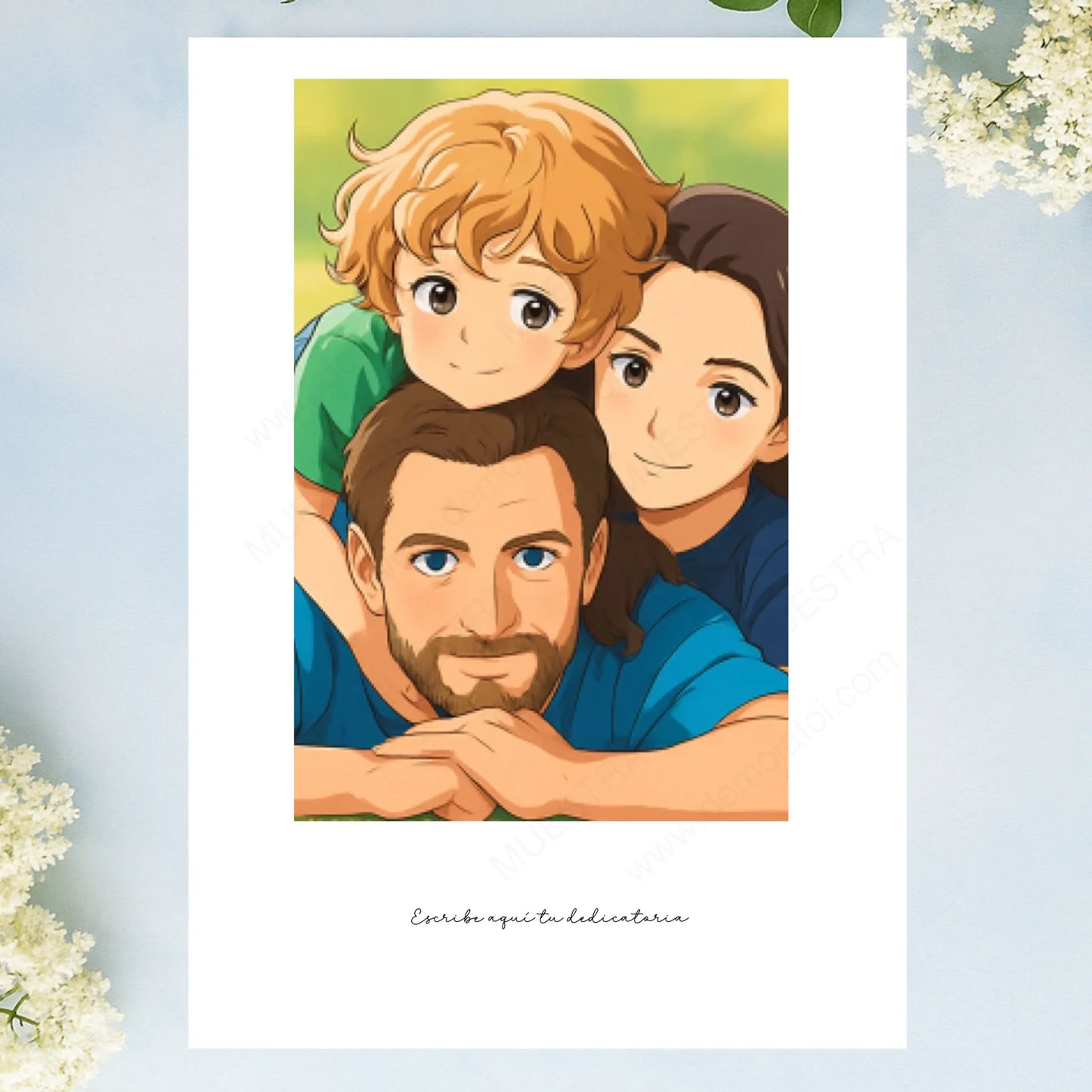 Lámina personalizada regalo original con ilustración anime
