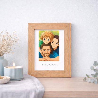 Cuadro personalizado como regalo original con caricatura a partir de foto