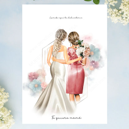 Lámina personalizada regalo madre de boda