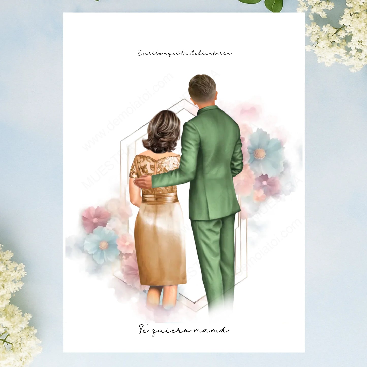 Lámina personalizada regalo original madre del novio