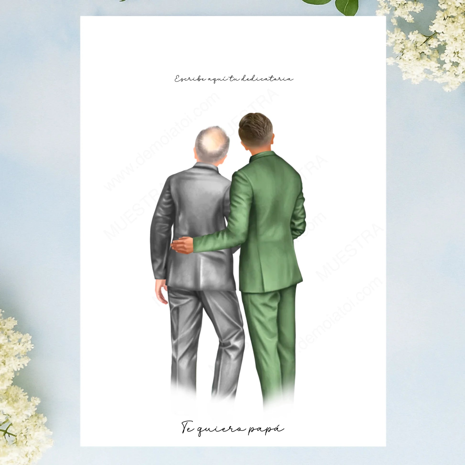 Lámina personalizada regalo original padre