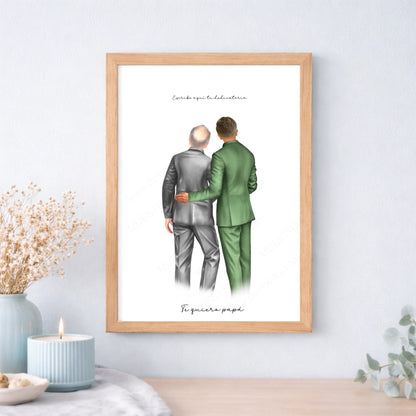 Cuadro personalizado como regalo original padrino